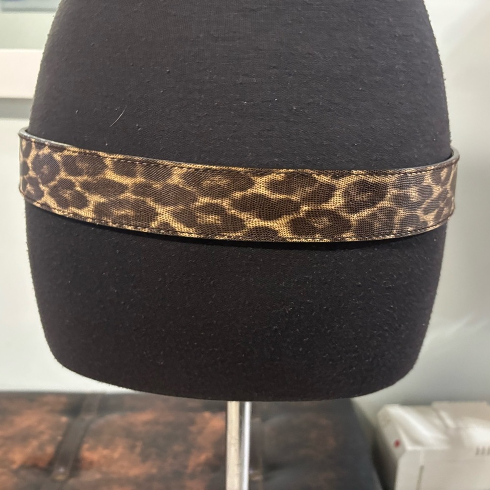NWOT❤️Guess Leopard Print Crystal G Belt-M - Picture 4 of 5